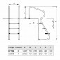 Echelle d'accès facile - 3, 4 marches [Modèle au choix]