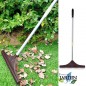 Brosse extensible pour balayer et soulever l'herbe artificielle + 100 Agrafes pour jardin, gazon artificiel