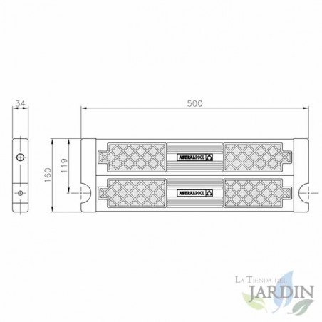  Safety step for swimming pool with double non-slip surface