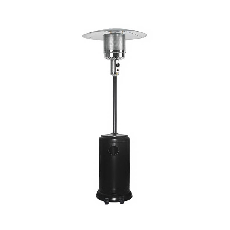Aquecedor externo, aquecedor a gás externo de aço de 13 kW com rodas, sistema antitombamento, guarda-sol aquecedor Aquecedor externo, aquecedor a gás externo de aço de 13 kW com rodas, sistema antitombamento, guarda-sol aquecedor