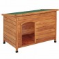 Wooden doghouse with flat roof Wooden doghouse with flat roof