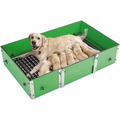 Niche de mise bas pour chien. Modèle S : 102 x 63 x 25 cm.
