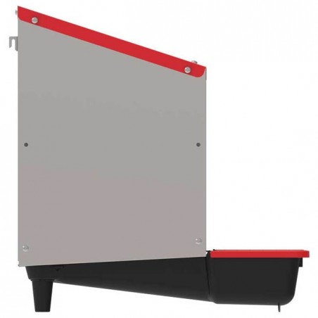 Nido per polli da interno zincato, nido per polli con 1 scomparto, ideale per 4/6 galline, 26x48x45 cm