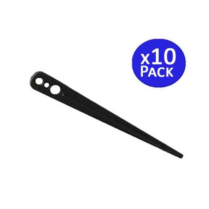 Pack 10 Estaca riego por Goteo. Piqueta sujeta Microtubo a Suelo 0 a 7mm. Pica estaca microtubo para Fijar a la Tierra