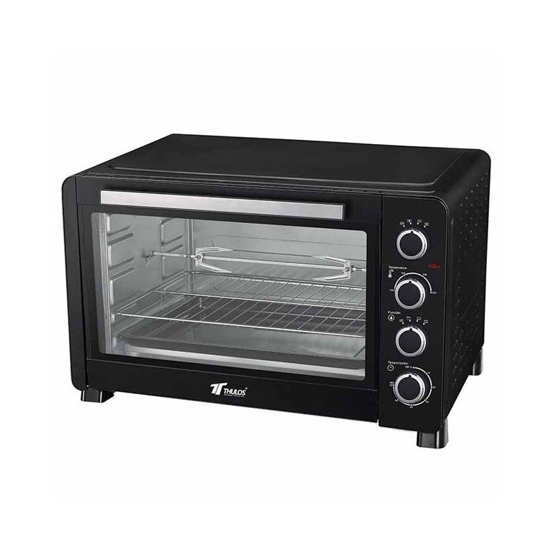 Forno elétrico Thulos 60L com convecção de 2500W, controle de temperatura até 230°C, grelha e bandeja, 64x46x40 cm Forno elétrico Thulos 60L com convecção de 2500W, controle de temperatura até 230°C, grelha e bandeja, 64x46x40 cm