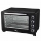 Forno Elettrico 60 Litri Nero 2500W Convezione e Rustipollo, 64 x 46 x 40 cm Forno Elettrico 60 Litri Nero 2500W Convezione e Rustipollo, 64 x 46 x 40 cm