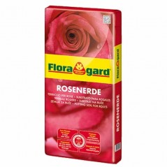 Substrat spécial pour rosiers et fleurs, terreau végétal pour jardin, plantes et fleurs Floragard, 20 litres