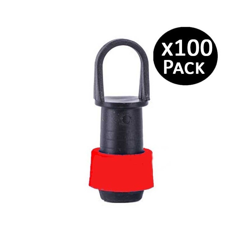 Confezione da 100 tappi per nastro antigoccia da 16 mm