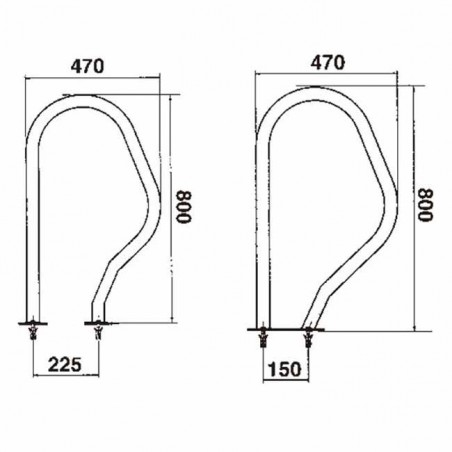 Salida Piscina Modelo 470 x 800 mm | Fijación Mediante Pletina | Accesorios para Piscinas