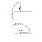 Articulated anchor without plate for pool ladders Articulated anchor without plate for pool ladders