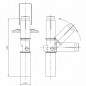 Articulated anchor without plate for pool ladders Articulated anchor without plate for pool ladders