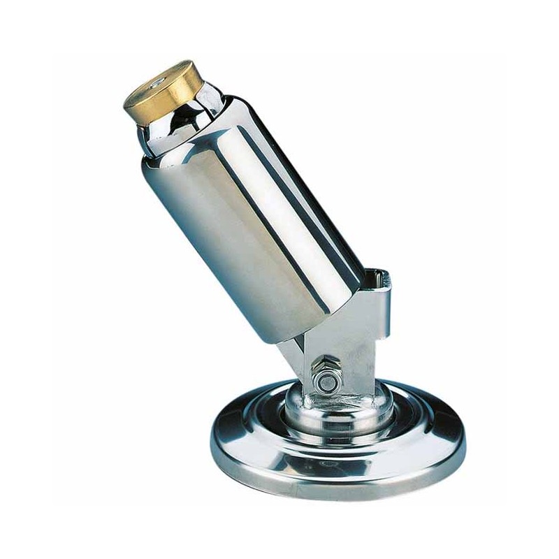 Articulated anchor with plate (screw-on installation) for pool ladders.