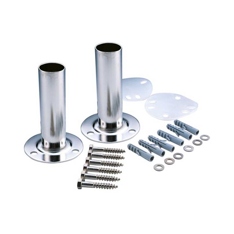 Removable anchor with plate for pool ladders with Ø 43 mm tube. Removable anchor with plate for pool ladders with Ø 43 mm tube.
