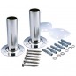 Removable anchor with plate for pool ladders with Ø 43 mm tube. Removable anchor with plate for pool ladders with Ø 43 mm tube.