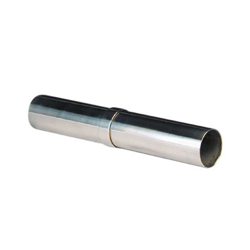 Straight handrail extension, stainless steel, bright polished finish.