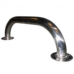 Stainless steel handle, Ø 43 mm polished tube, 2 meters.