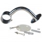 90° open handrail support in stainless steel for Ø 43 mm handrail. 90° open handrail support in stainless steel for Ø 43 mm handrail.