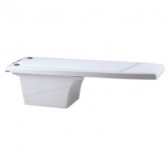 Cama elástica para piscina com gravação antiderrapante, Comprimento 1,20 m, Largura 0,40 m