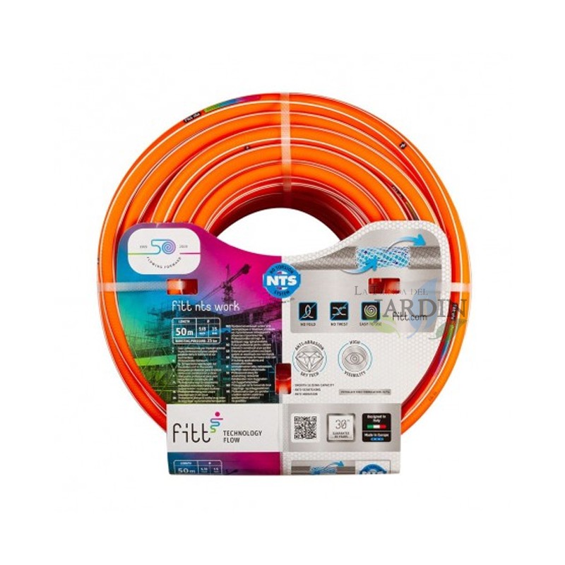 NTS Work 25mm 50 meter hose, special high visibility and construction