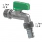Robinet Extérieur pour Jardin Anti-Calcaire, Entrée et Sortie 1/2'', Prévient le Calcaire en étant Plus Durable Robinet Extérieur pour Jardin Anti-Calcaire, Entrée et Sortie 1/2'', Prévient le Calcaire en étant Plus Durable