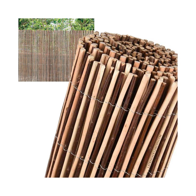 Clôture en osier naturelle bicolore 1x3m, occultation 85%, Vue Balcon recommandée pour l'ombre ou la délimitation de jardin Clôture en osier naturelle bicolore 1x3m, occultation 85%, Vue Balcon recommandée pour l'ombre ou la délimitation de jardin