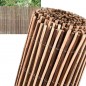 Clôture en osier naturelle bicolore 1x3m, occultation 85%, Vue Balcon recommandée pour l'ombre ou la délimitation de jardin Clôture en osier naturelle bicolore 1x3m, occultation 85%, Vue Balcon recommandée pour l'ombre ou la délimitation de jardin