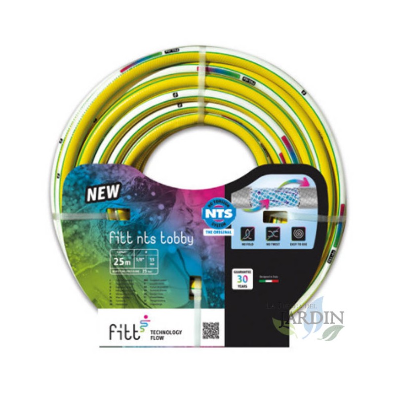 Mangueira de jardim NTS Tobby de 30 mm e 1 1/4", 25 metros | Durável e versátil para irrigação Mangueira de jardim NTS Tobby de 30 mm e 1 1/4", 25 metros | Durável e versátil para irrigação