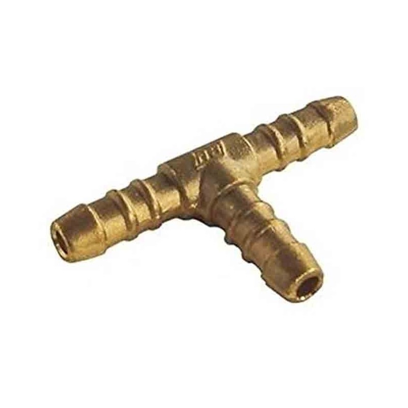 Conector T para gás de 9 mm | Conexão para mangueira de gás butano | Conexão de latão | Adaptador para cozinha, camping e água