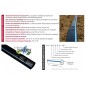 Tubo piatto per irrigazione a goccia da 16 mm, tubo per irrigazione a goccia ogni 20 cm, 2700 m, tubo piatto agricolo con portat