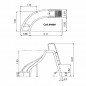 Toboggan piscine courbé à gauche de 1,78 m de haut