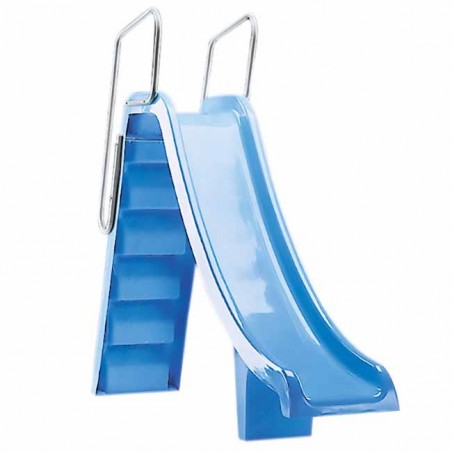  Pool slide in fiberglass reinforced polyester, height 1.5 m.