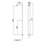 Solar shower in stainless steel with 1 square head. Solar shower in stainless steel with 1 square head.