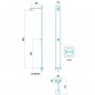 Ducha Niágara para Piscinas y Jardines | Fabricada en Acero Inoxidable | Ducha Resistente Ducha Niágara para Piscinas y Jardines | Fabricada en Acero Inoxidable | Ducha Resistente
