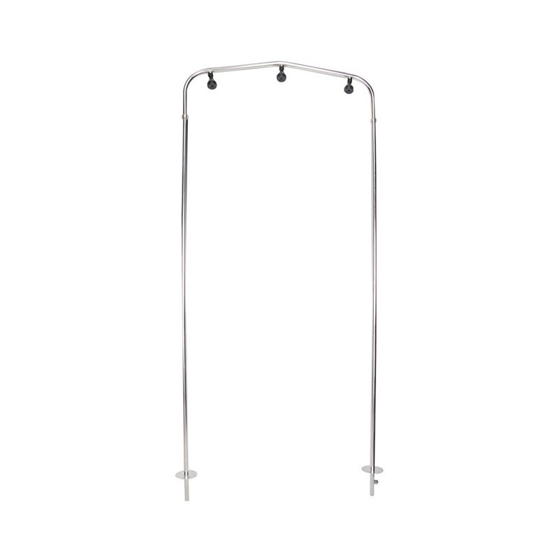 Túnel de chuveiro com entrada para piscina e 3 sprinklers | Aço inoxidável | Chuveiro de piscina resistente Túnel de chuveiro com entrada para piscina e 3 sprinklers | Aço inoxidável | Chuveiro de piscina resistente