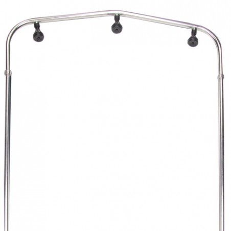 Tunnel doccia per ingresso piscina con 5 soffioni, in acciaio inox.