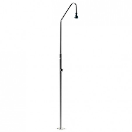  Shower with 1 shower head and 1 valve, stainless steel