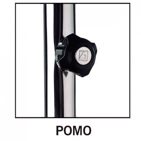 Doccia per piscina con 1 soffione e rubinetto per pediluvio in acciaio inox