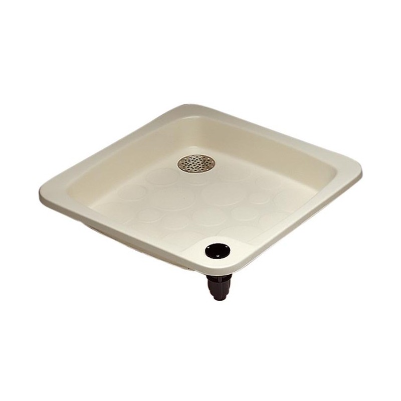 Receveur de douche carré 80 x 80 cm beige