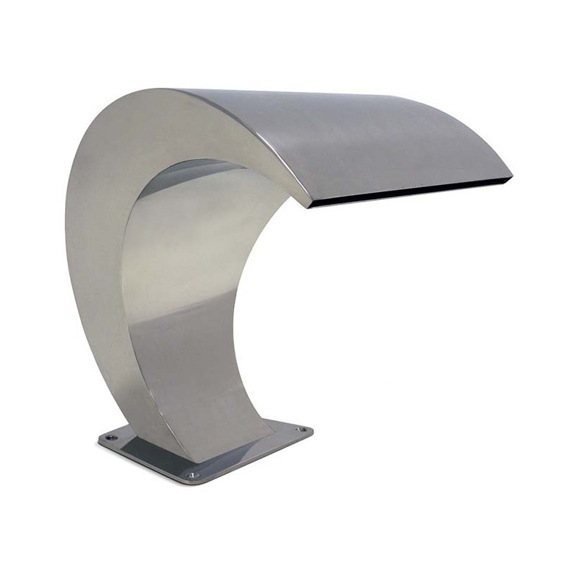 Cascade d'eau pour piscine résidentielle, largeur 350 mm, AISI-316 Cascade d'eau pour piscine résidentielle, largeur 350 mm, AISI-316