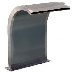 Cascada One para piscina fabricada en acero inoxidable