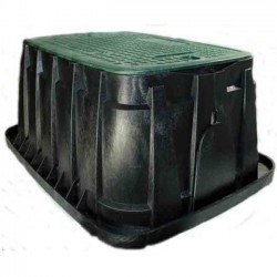 Caixa de Válvula de Irrigação de Jardim 70x53x31 cm | Caixa de Válvula de Irrigação Retangular para Válvulas Solenoides | Caixas