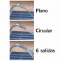 Flat water cannon for pools in polished AISI-316 stainless steel. Flat water cannon for pools in polished AISI-316 stainless steel.