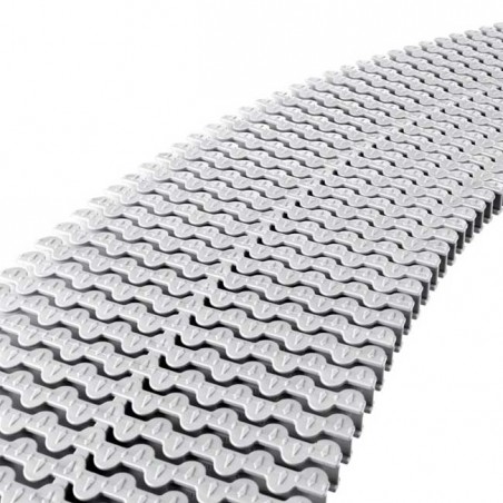 Grade modular para piscina, design cruzado | Altura 35 mm, Largura 195 mm, Branca | 1 unidade