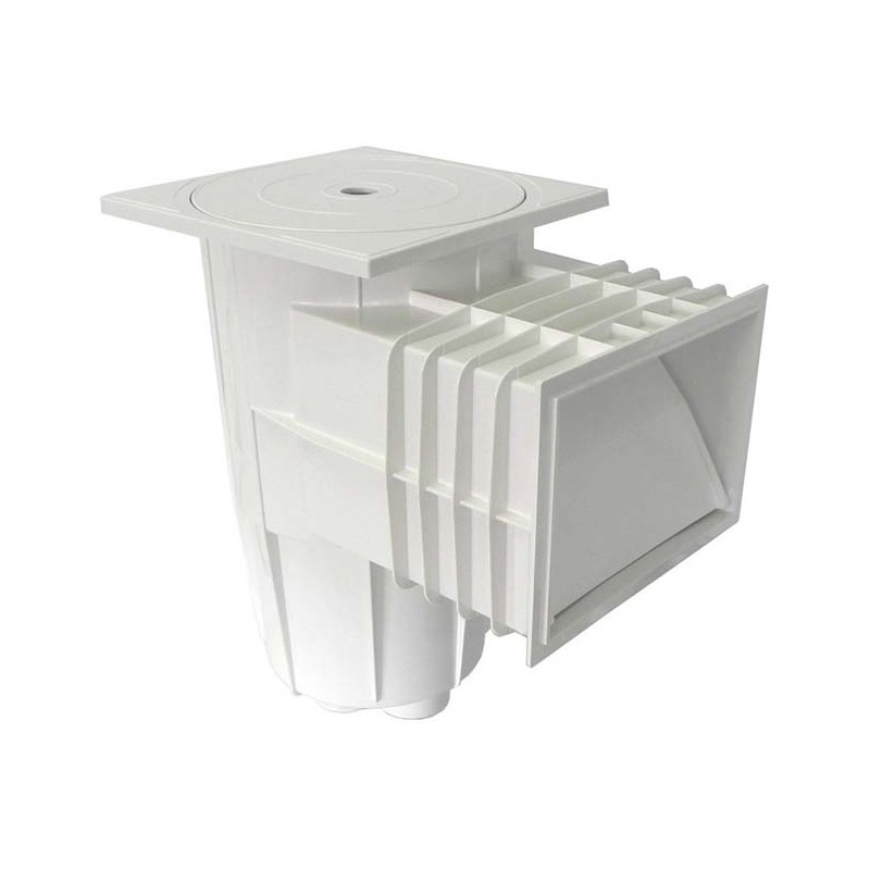 Skimmer de piscina de 15 litros | Entrada padrão | Tampa quadrada de encaixe | Para piscinas de concreto Skimmer de piscina de 15 litros | Entrada padrão | Tampa quadrada de encaixe | Para piscinas de concreto