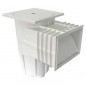 Skimmer de piscina de 15 litros | Entrada padrão | Tampa quadrada de encaixe | Para piscinas de concreto Skimmer de piscina de 15 litros | Entrada padrão | Tampa quadrada de encaixe | Para piscinas de concreto