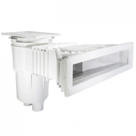 Skimmer Norm para Piscina de Hormigón 17,5 L | Entrada 495x80 mm | Compatible Piscinas Públicas y Privadas