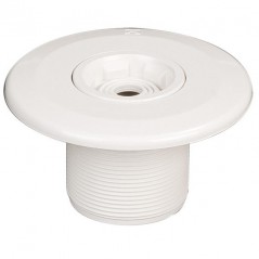 Bico de descarga multifluxo com rosca externa de 2" e rosca interna de Ø 50 mm, branco.
