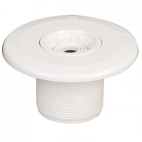 Multiflow discharge nozzle with 2" external thread and Ø 50 mm internal thread, white.