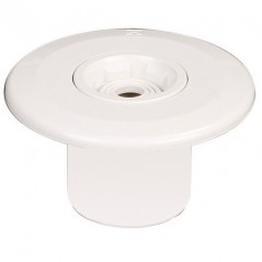 Mehrstrom-Auslassdüse mit Klebeanschluss, weiß.