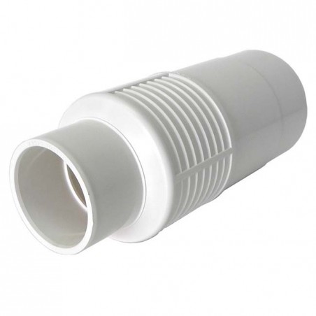  Ø 90 mm wall tube for nozzles made of PVC plastic, white.